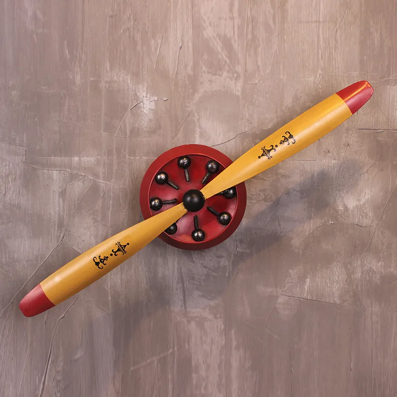 Большой пропеллер в стиле ретро металлический настенный подвесной декор для