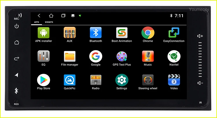 Youmecity 2 грамма Android 9,0 автомобильный DVD видео плеер gps радио для Toyota Ractis allion Camry Avensis Auris Prius Yaris highlander