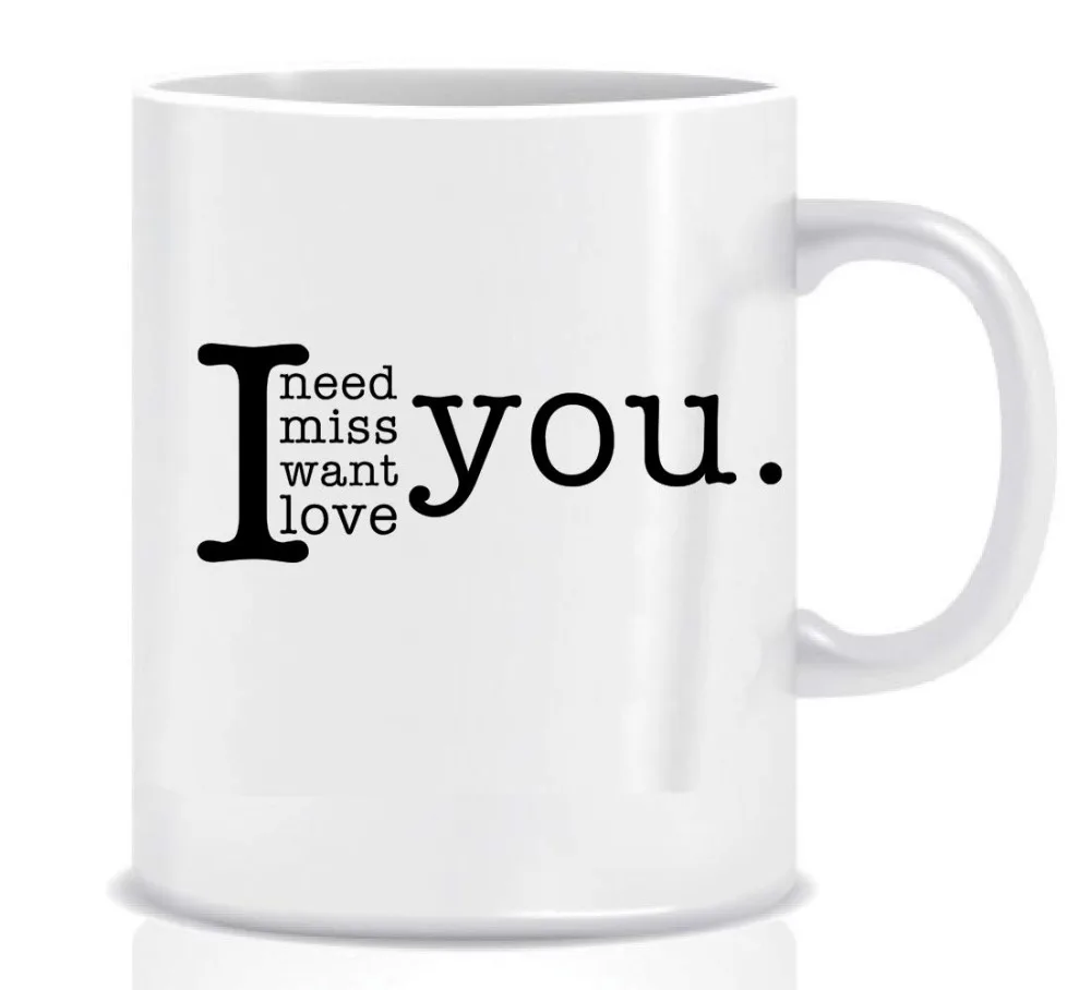 Ко Дню Святого Валентина Подарочная кружка для кофе любовное послание коробка