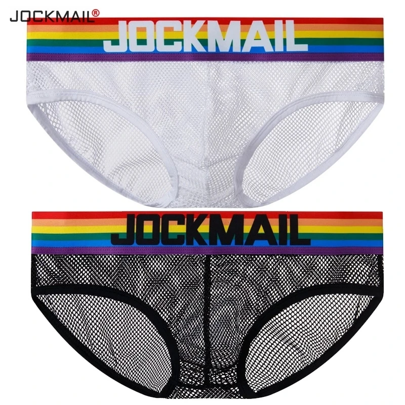 Трусы-брифы JOCKMAIL мужские из дышащего хлопка пикантное нижнее белье трусы-танга с