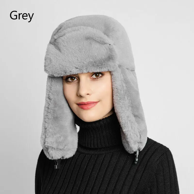 Женские теплые наушники утолщенная шапка-ушанка из искусственного меха шапка Lei
