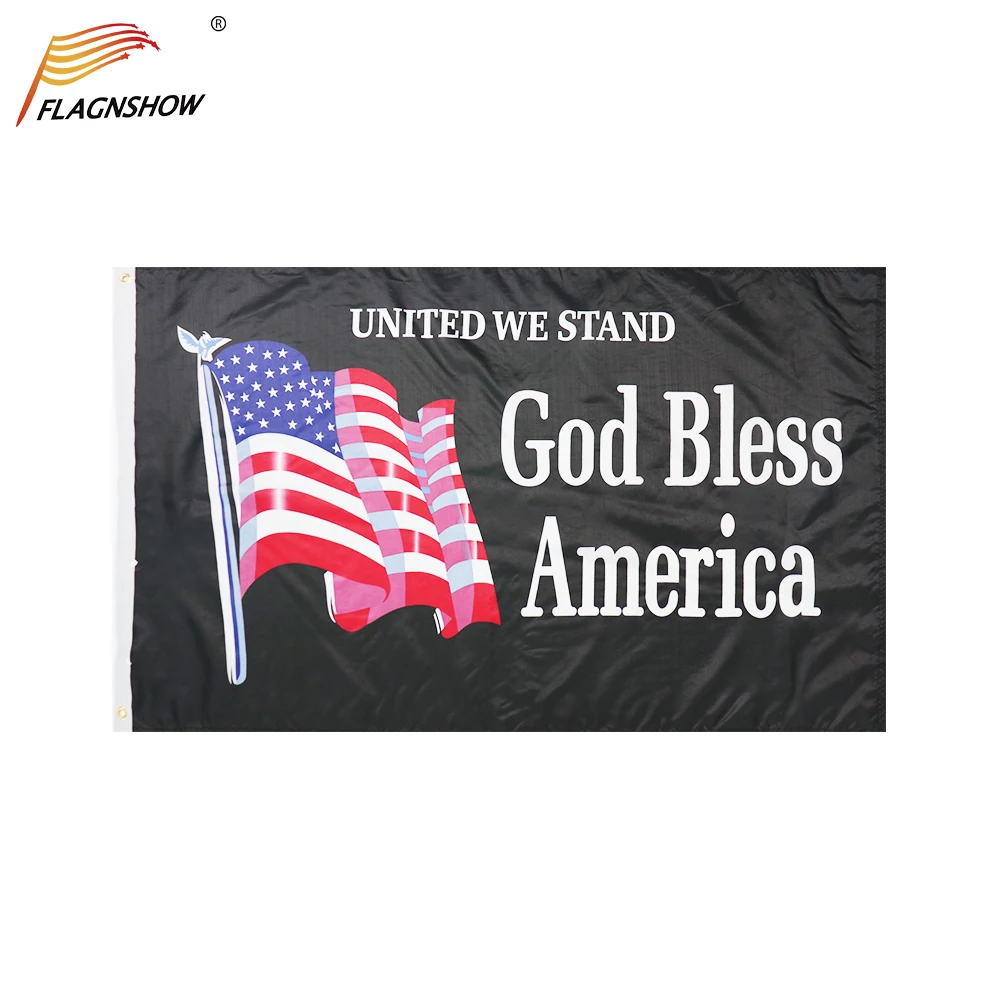 

3x5 Ft United We Stand God Bless America Flag