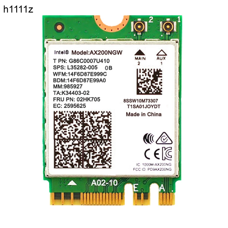 Беспроводной двухдиапазонный 2400 Мбит/с WiFi 6 для Intel AX200 NGFF M.2 Bluetooth 5 1 Wifi карта AX200NGW
