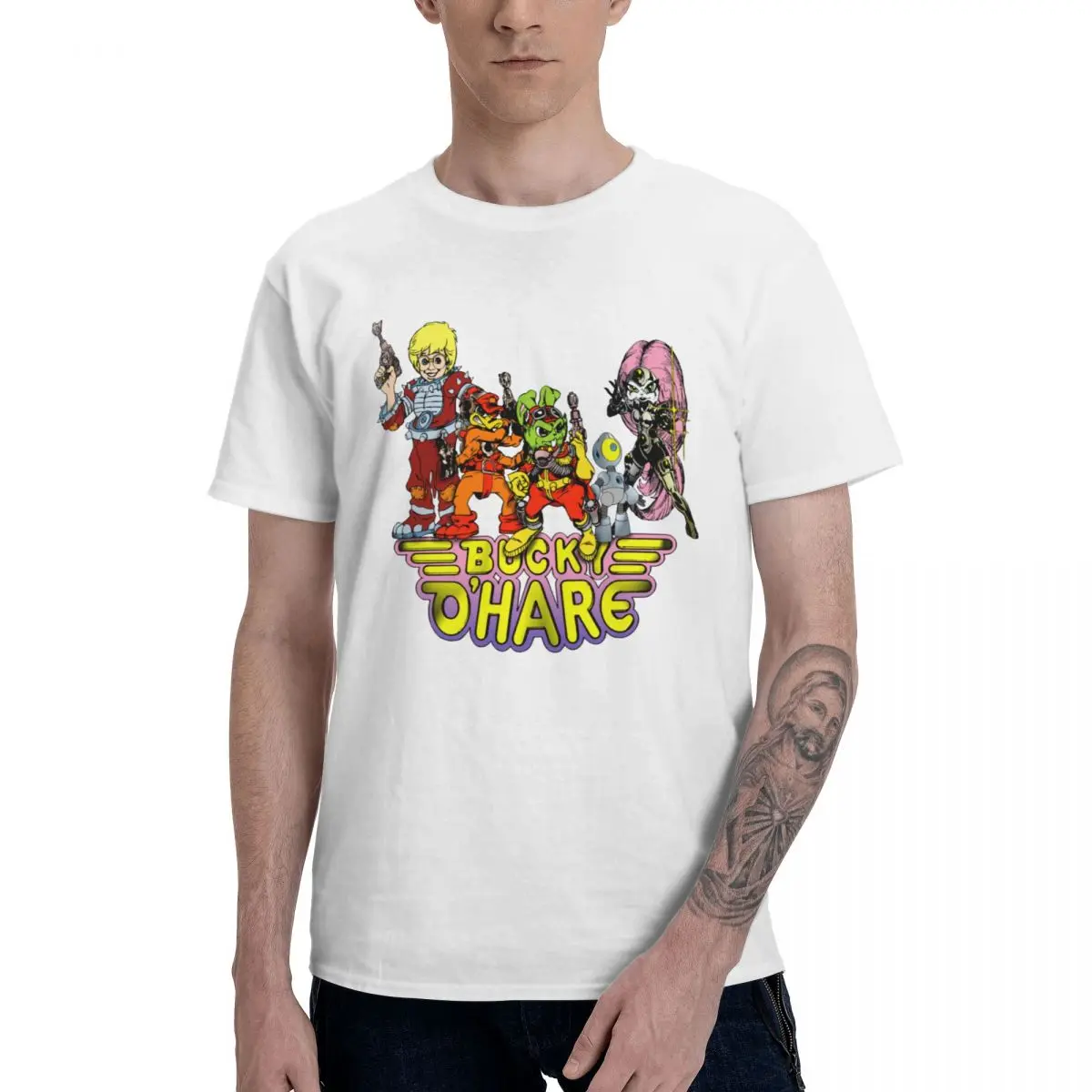 Мягкая мужская футболка с баки о'харе и жабой стильная Высококачественная