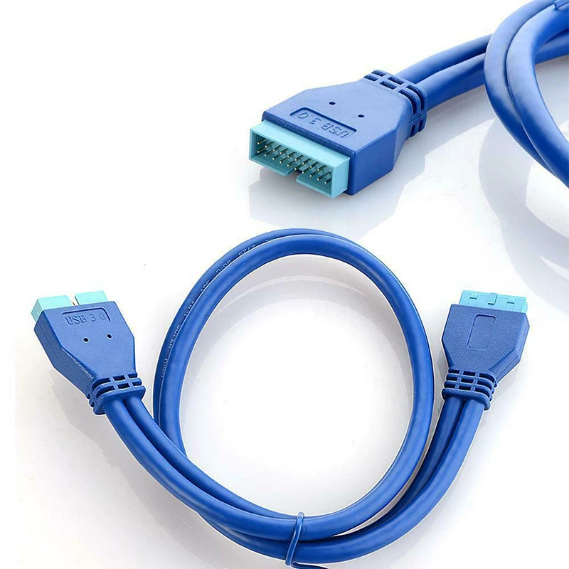 Материнская плата USB 3 0 20 Pin гнездо Папа-мама удлинитель Кабель HSJ-19 | Электроника