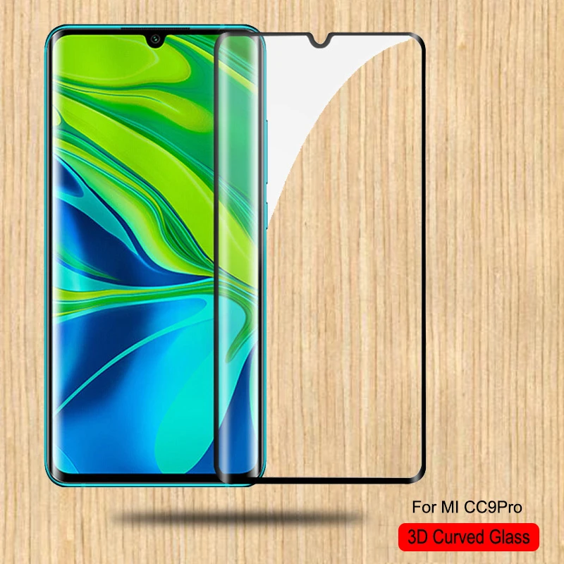 3D изогнутое полное покрытие Защитное стекло для Xiaomi mi CC9 Pro закаленное Note 10