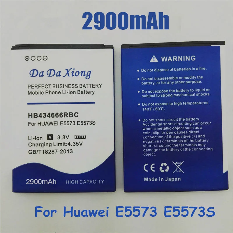 Новая Мобильная батарея 2900 мАч HB434666RBC для Huawei E5573 E5573S | Мобильные телефоны и