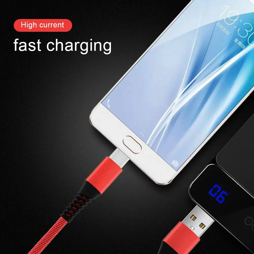 Кабель usb type C 2.1A Быстрая зарядка USB C кабель для передачи данных Usb-C зарядное устройство для samsung S10 S9 S8 кабель type-C для Xiaomi Mi 9 SE 9T Pro