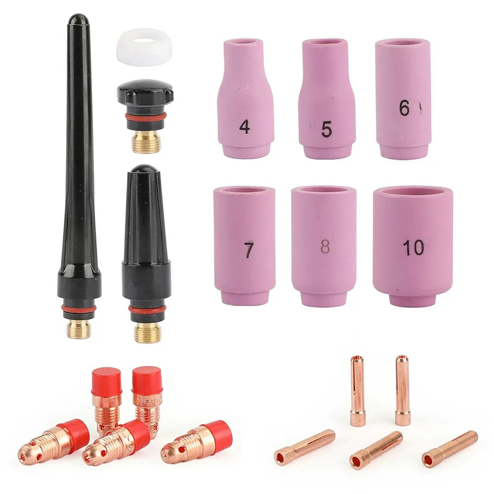 

TIG Welding Torch 17/18/26 Accessory Kit Stubby Collet Setup High-quality Welding Accessories Welding Nozzles For Welding Work