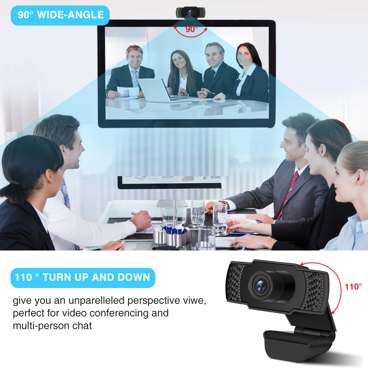 HD 1080P ПК сети USB камера Встроенный микрофоны для ноутбуков настольных компьютеров