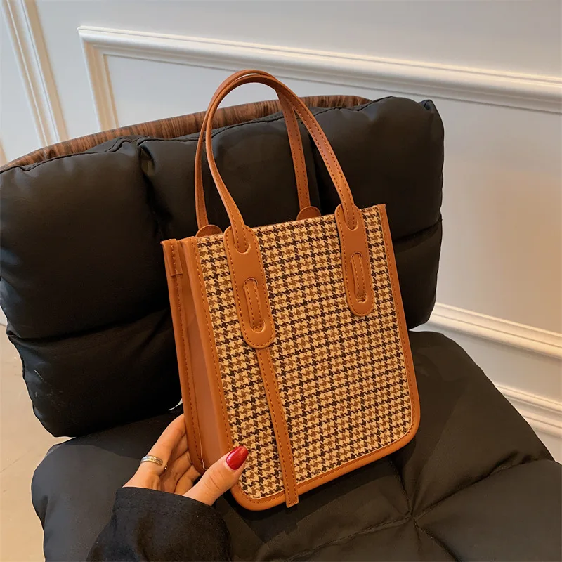 

Клетчатые сумки через плечо, сумка-мессенджер, женская сумка через плечо из искусственной кожи, Высококачественная дизайнерская сумка-тоут...