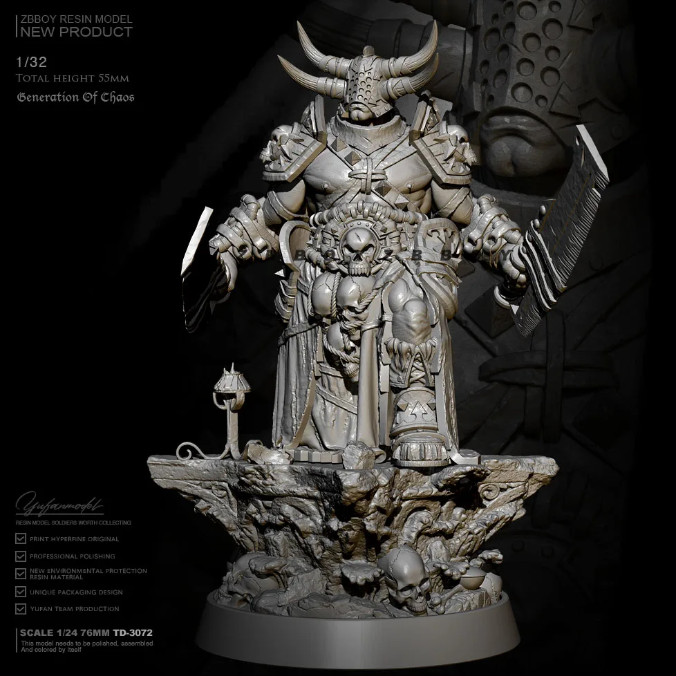 

55mm Resin model kits DIY figure toy self-assembled TD-3072