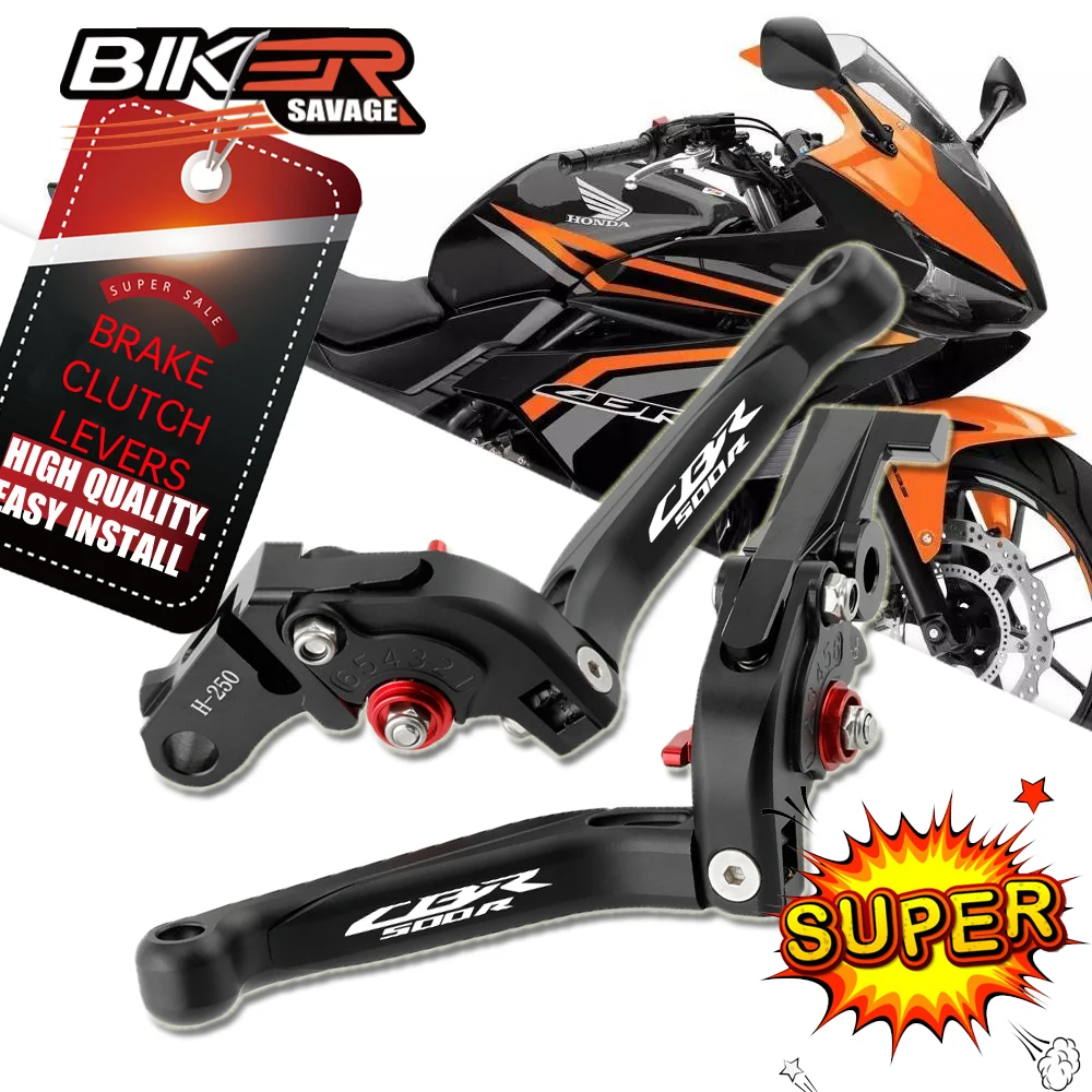 

Adjustable Folding Extendable Motorcycle Brake Clutch Levers For HONDA CBR 500R 2013-2022 Replacement Handlebar Kit Accessories