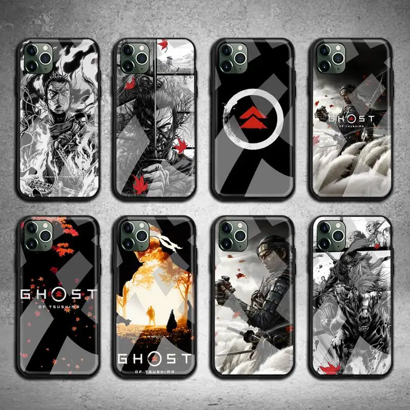 

Ghost of Tsushima Phone Case Tempered Glass For iPhone 12 pro max mini 11 Pro XR XS MAX 8 X 7 6S 6 Plus SE 2020 case