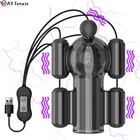 Мощный вибратор AY Tesco для головки члена тренажер для пениса секс-игрушки для мужчин рукав для пениса Задержка эякуляции Мужская мастурбация 20 скоростей