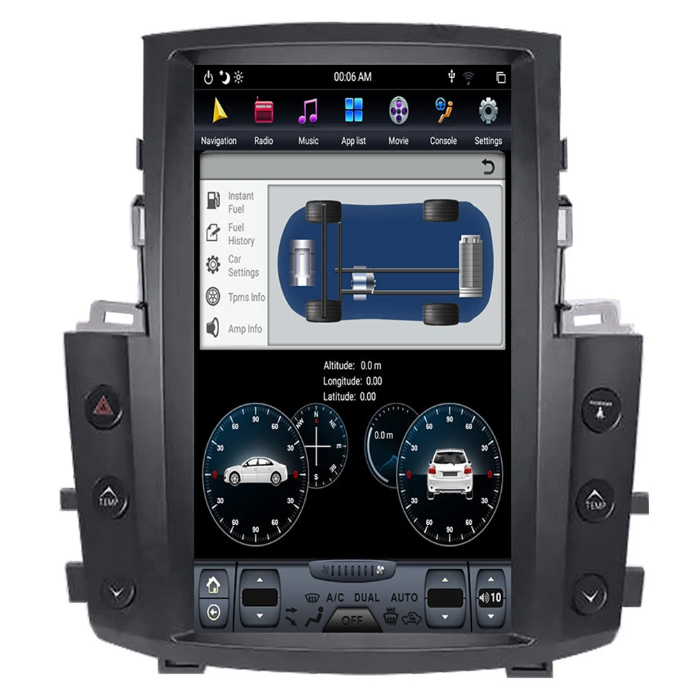 Автомобильный мультимедийный плеер стерео GPS DVD радио навигация Android экран для Lexus