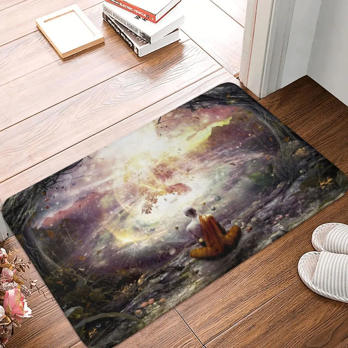 

Nature And Time Doormat Carpet Mat Rug Polyester Non-Slip Floor Decor Bath Bathroom Kitchen Living Room 40*60