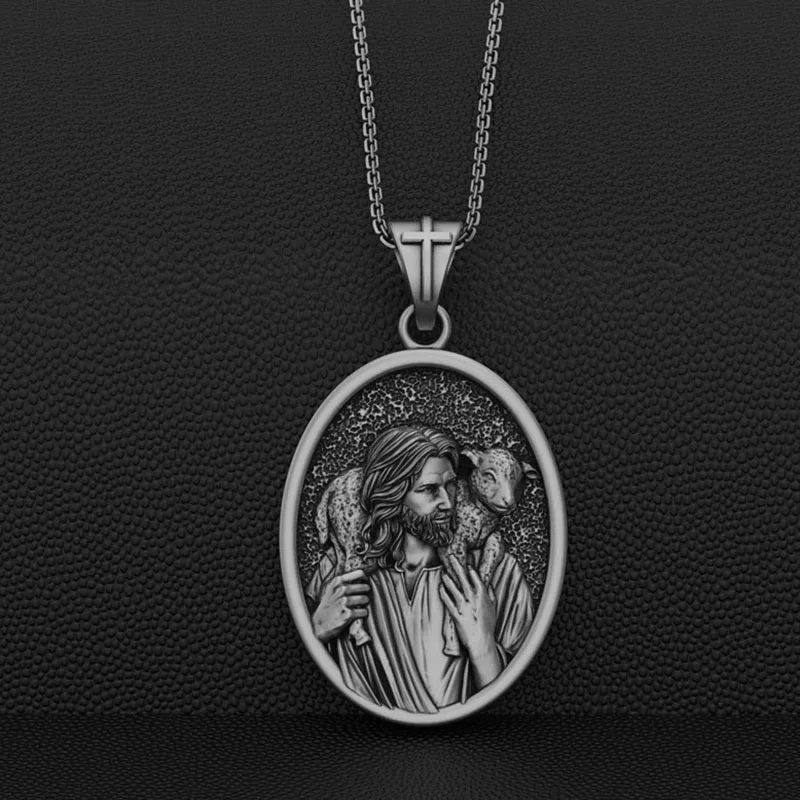 подвески бижутерия Ожерелье с изображением Иисуса ожерелье кулоном в виде