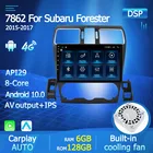 Автомагнитола 2DIN на Android 10,0 для Subaru Forester, WRX, мультимедиа, 2015, 2016, 2017, стерео, DSP, IPS, 1280*720P, Carplay Auto, 6 ГБ + 128 ГБ