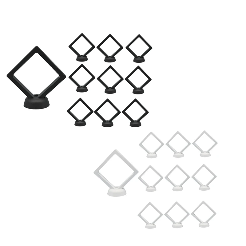 

10 Pcs Transparent Jewelry Pendant Suspension Display Stand Acrylic PET Film Nail Sticker Packaging Box Shoot Props