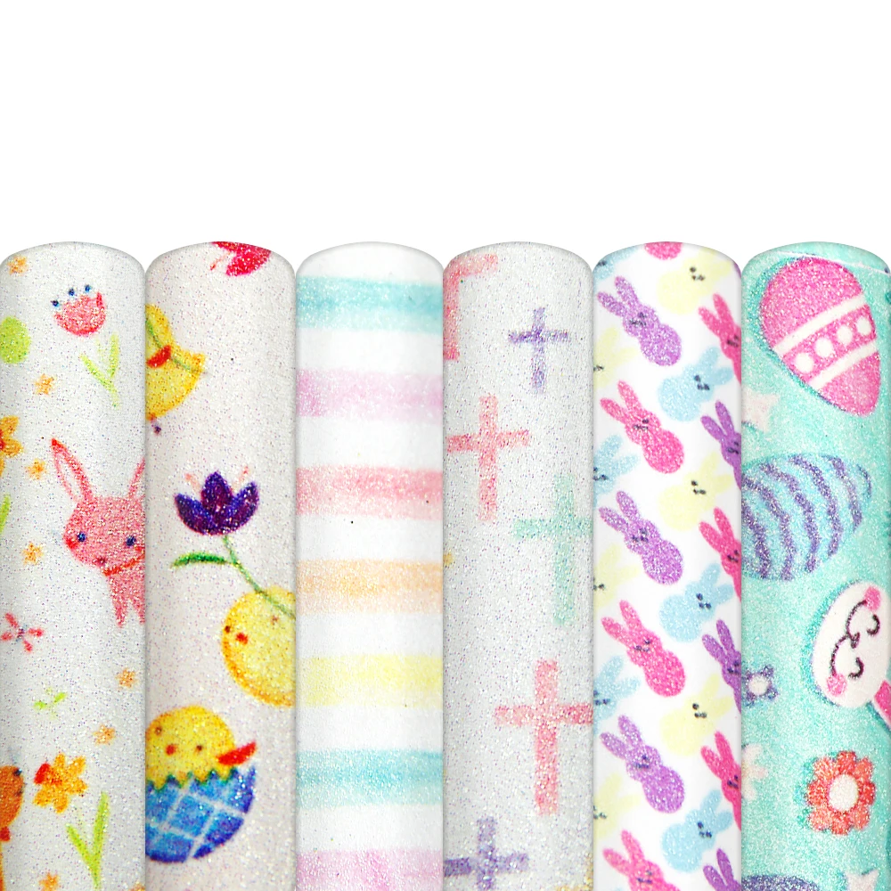 20*33 см пасхальное яйцо кролика тонкая блестящая искусственная кожа для сумок с