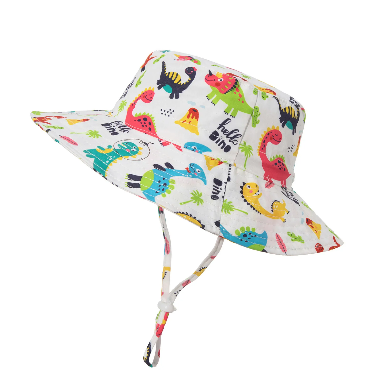 

2021 Summer Baby Bucket Hat Uv Protection Animal Cap Children Panama Outdoor Beach Girls Sun Hat Cartoon Infant Fisherman Cap