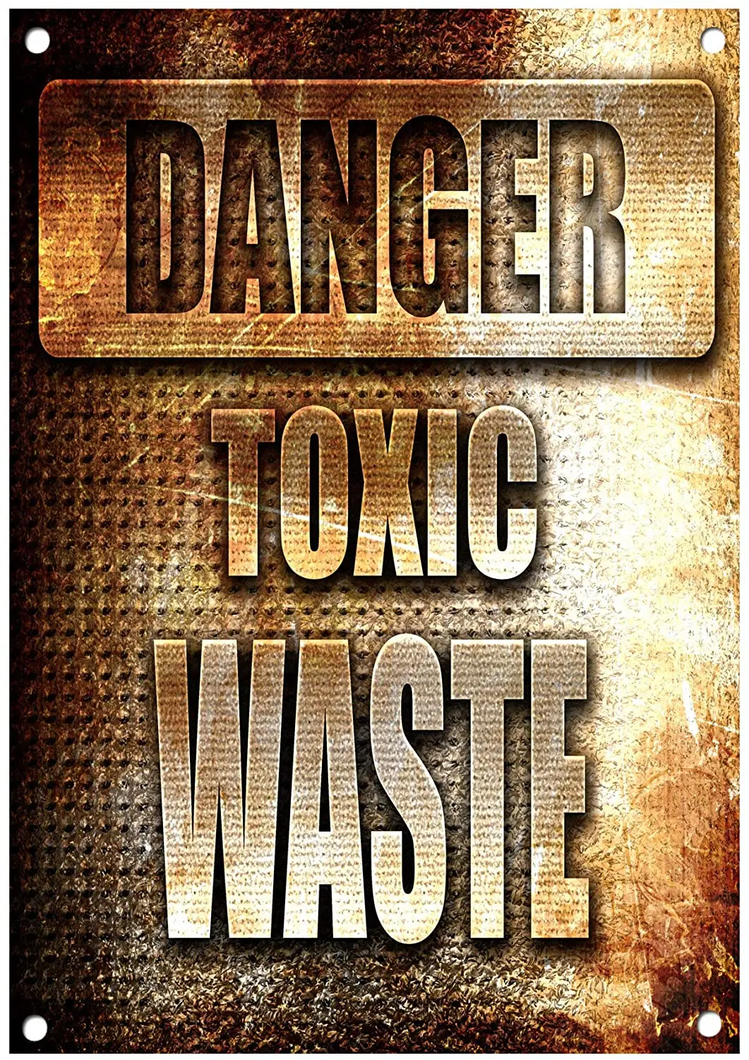 

Diuangfoong Danger Toxic Waste Metal Sign No.67812×8 inches
