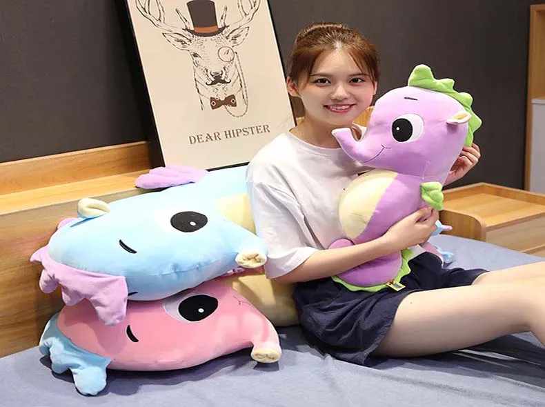 1 шт. epacket мягкая Kawaii Seahorse плюшевая подушка животное плюшевая игрушка для детей креативный дом Рождественский подарок-украшение для девочки