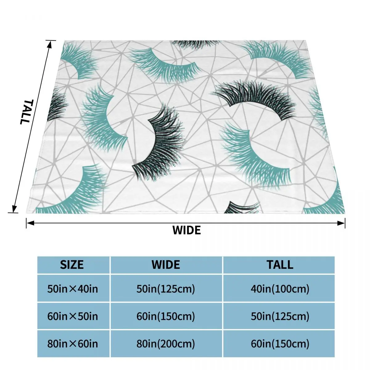 Thick Eyelash Blankets Flannel Winter Beautiful Eyes Breathable Lightweight Throw Blanket for Bedding Office Throws | Дом и сад