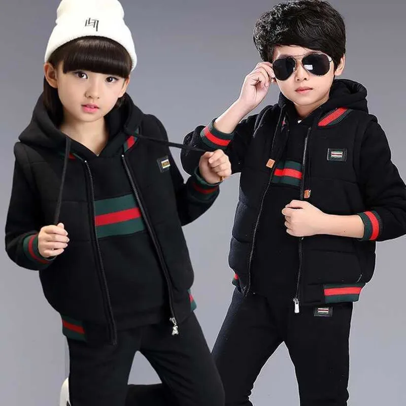 

Boys Clothes Sport Suit Casual Boys Clothing 3ps sets 2021 Spring Autumn Children Girls Style Kids Tracksuit Clothes 3-12 Years