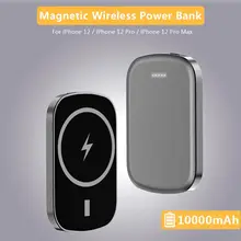 10000mAh Magnetic Wireless Power Bank For Magsaf Powerbank Fast Charger For Iphone Xiaomi Samsumg Qi Universal External Battery