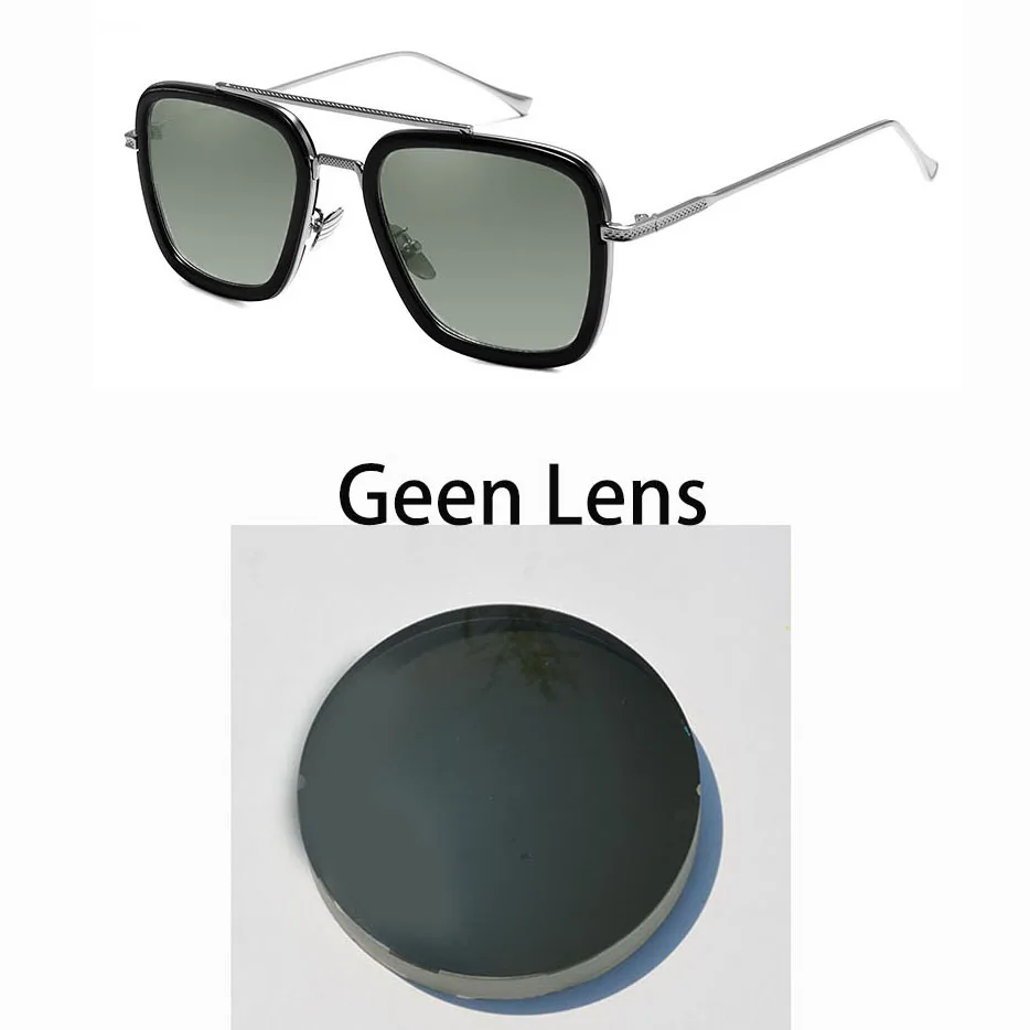 Зеленый Брендовые солнцезащитные очки для близорукости Mes's Glasse Oculos anteojos opticos мужские солнцезащитные очки по рецепту очки gafas gradas - Цвет оправы: Зеленый
