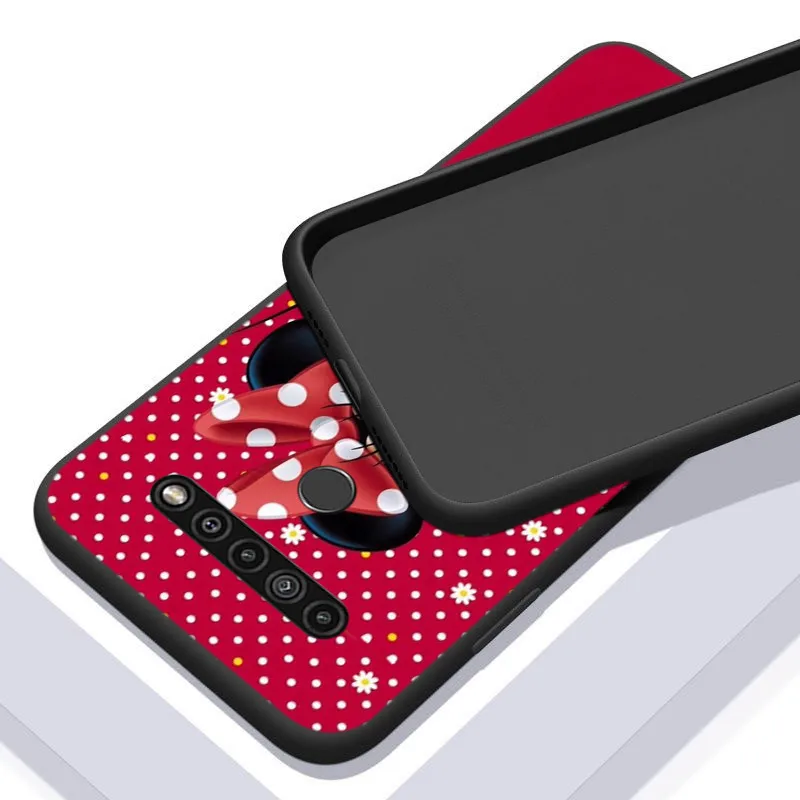 Black Soft Minnie Mouse For LG K92 K62 K52 K42 K31 K22 K71 K61 K51S K41S K30 K20 G8 G8S G8X ThinQ Phone Case