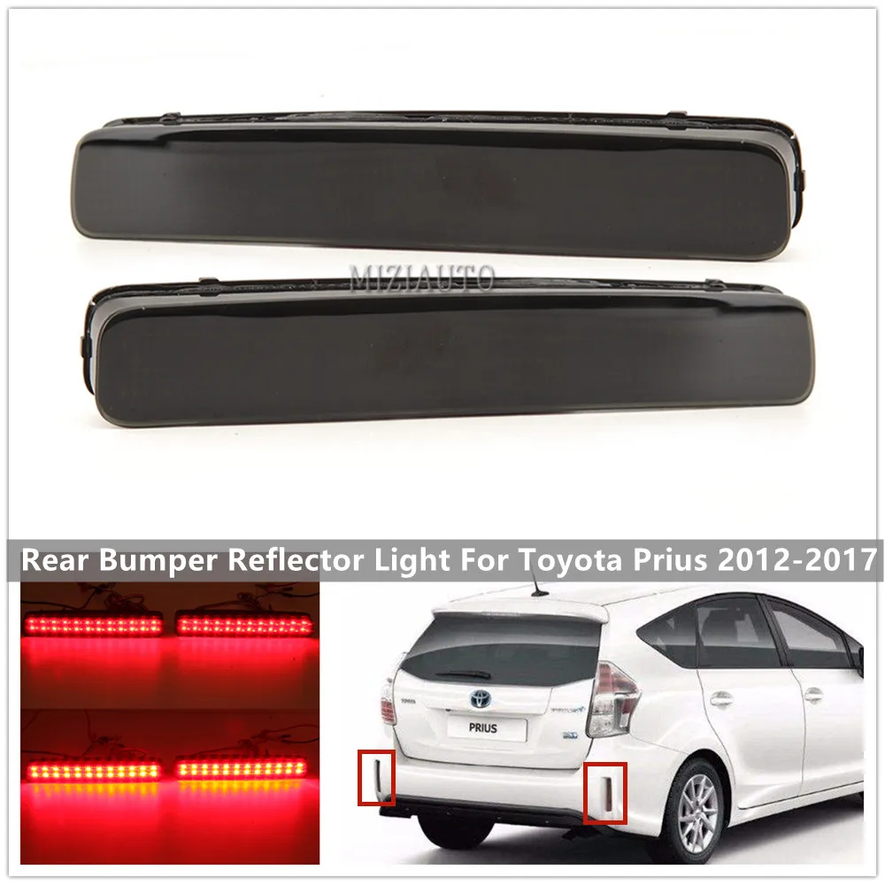 LED Rear Bumper Reflector Light For Toyota Prius V 2012-2017&For Scion tC 2014-2016 Rear Fog Signal Light Car Accessories