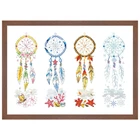 Всесезонные комплекты для вышивки крестиком Ловец снов, ткань аида 18ct 14ct 11ct, белые хлопковые комплекты для вышивки нитью, набор для рукоделия