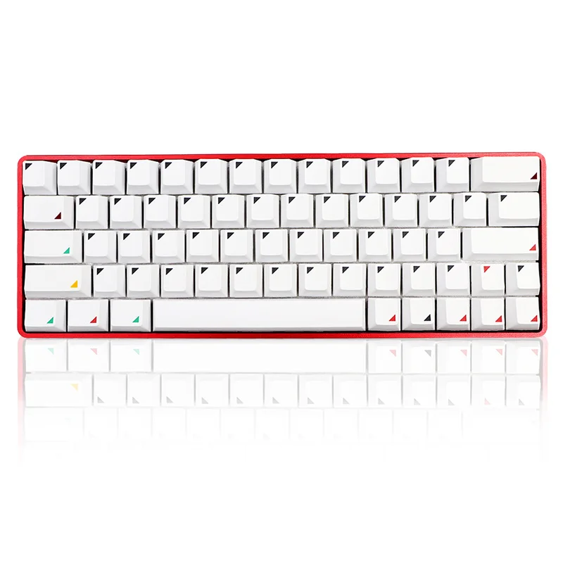 Белые колпачки клавиш GMK Pixel 132 клавиш/комплект PBT Dye Subbed с ISO Enter 6.5u пропускная