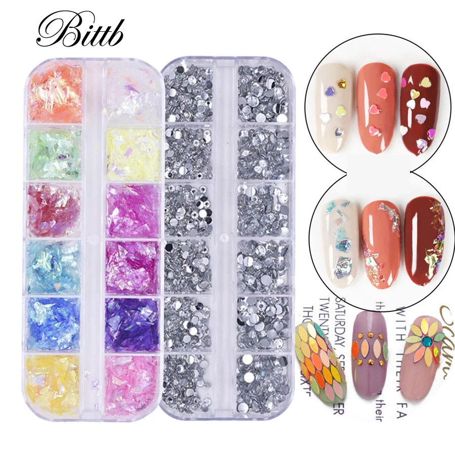 Bittb золотые серебряные полые 3D Звездные украшения для ногтей металлические