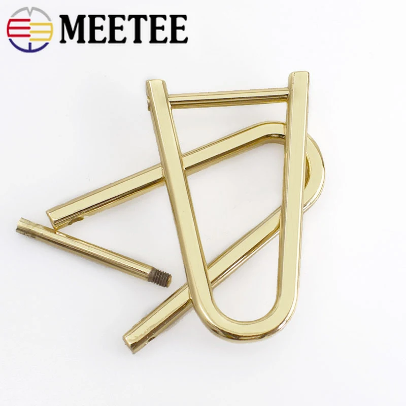 Meetee 5/10 шт. 20 мм Meetee съемные винты кольцевые пряжки сумка ремешок регулируемый крючок Вешалка-зажим DIY детали для багажа аксессуары