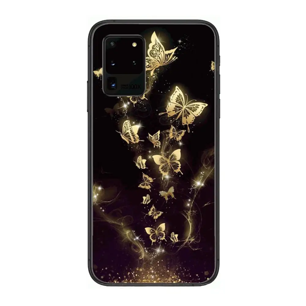 

Artistic Creativity Golden Flowers Phone cover hull For SamSung Galaxy S 6 7 8 9 10 20 21 Plus Edge E note 5G Lite Ultra black
