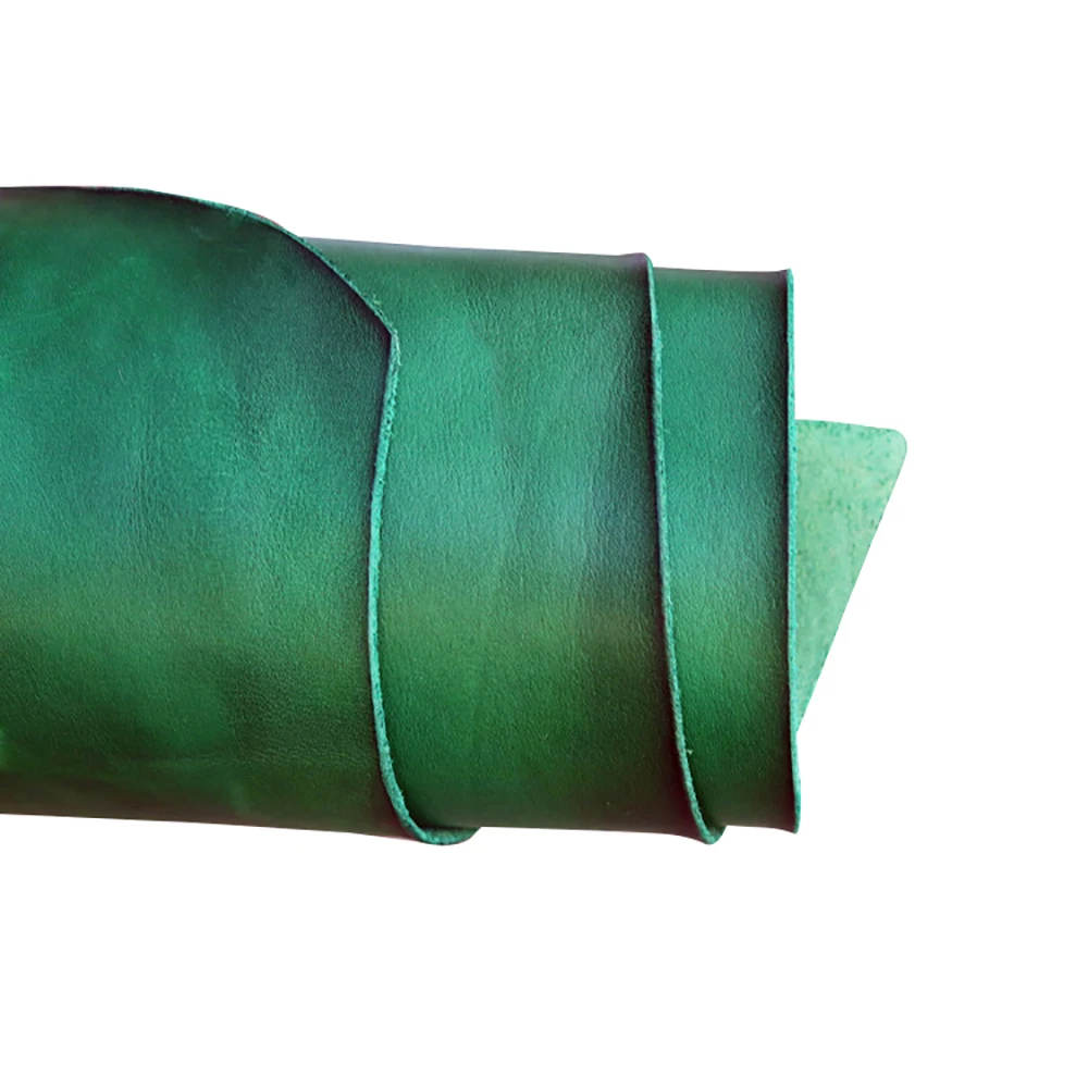 Красочный жирный растительный дубленый воловья кожа материал для рукоделия в