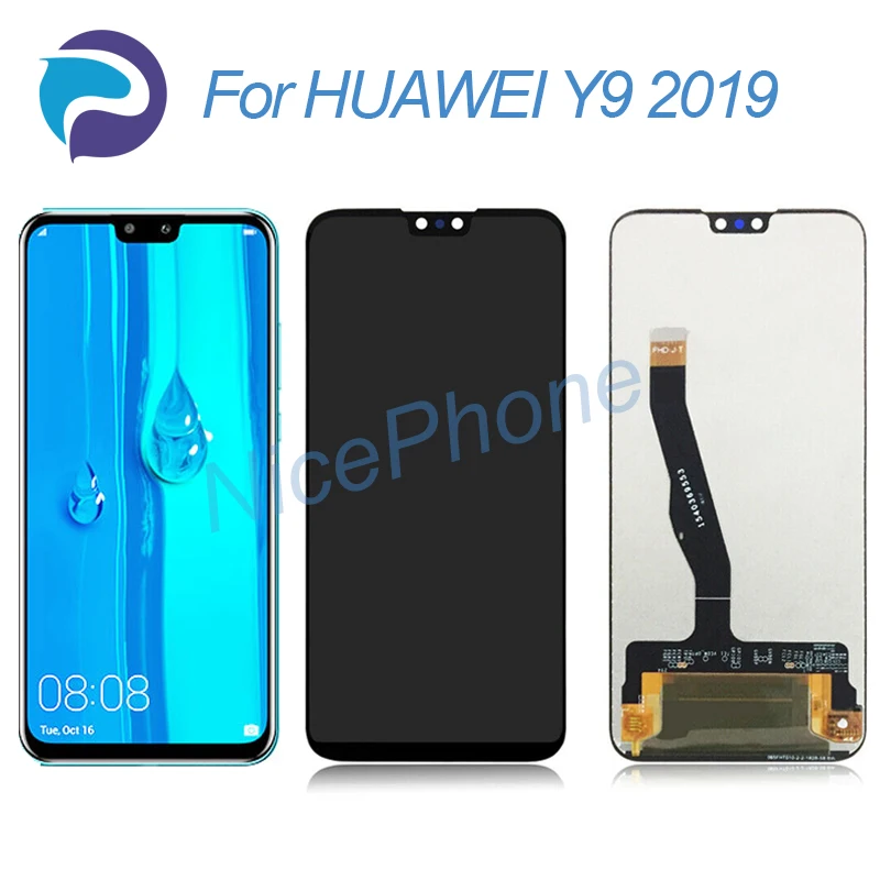 Для HUAWEI Y9 2019 ЖК экран + сенсорная панель (диджитайзер) дисплей 2340*1080 JKM LX1/2/3 AL00/a/b TL00