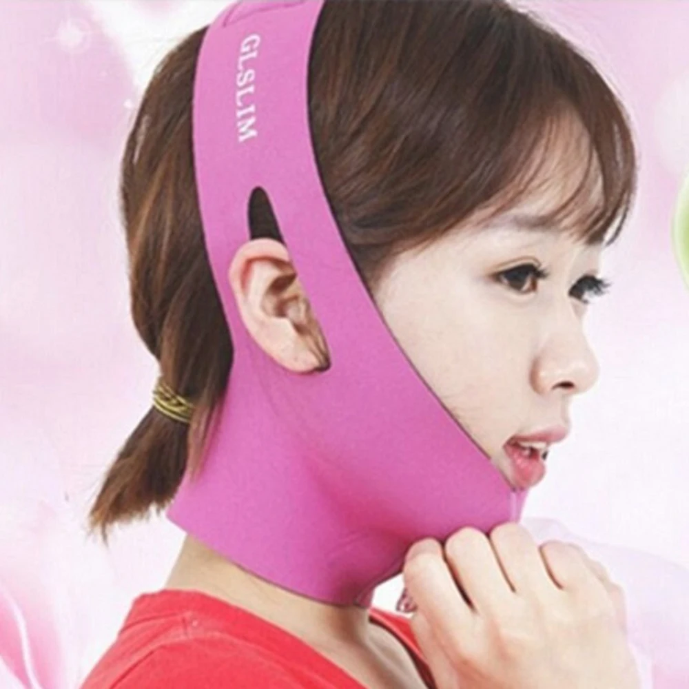 Women Reduce Double Chin Thin Face Anti Wrinkle Slimming Bandage Facial Massager Face-Lift Belt |