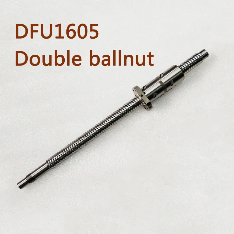 RM1605 DFU1605 300 350 400 450 500 600 650 700 800 900 1000 мм шариковый винт с двойной шариковой гайкой