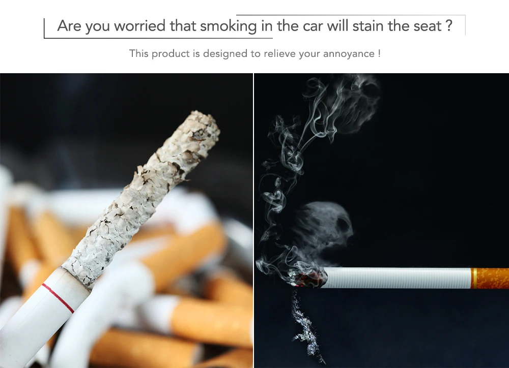 Пепельница для сигарет и дыма в автомобиле портативный контейнер мусора