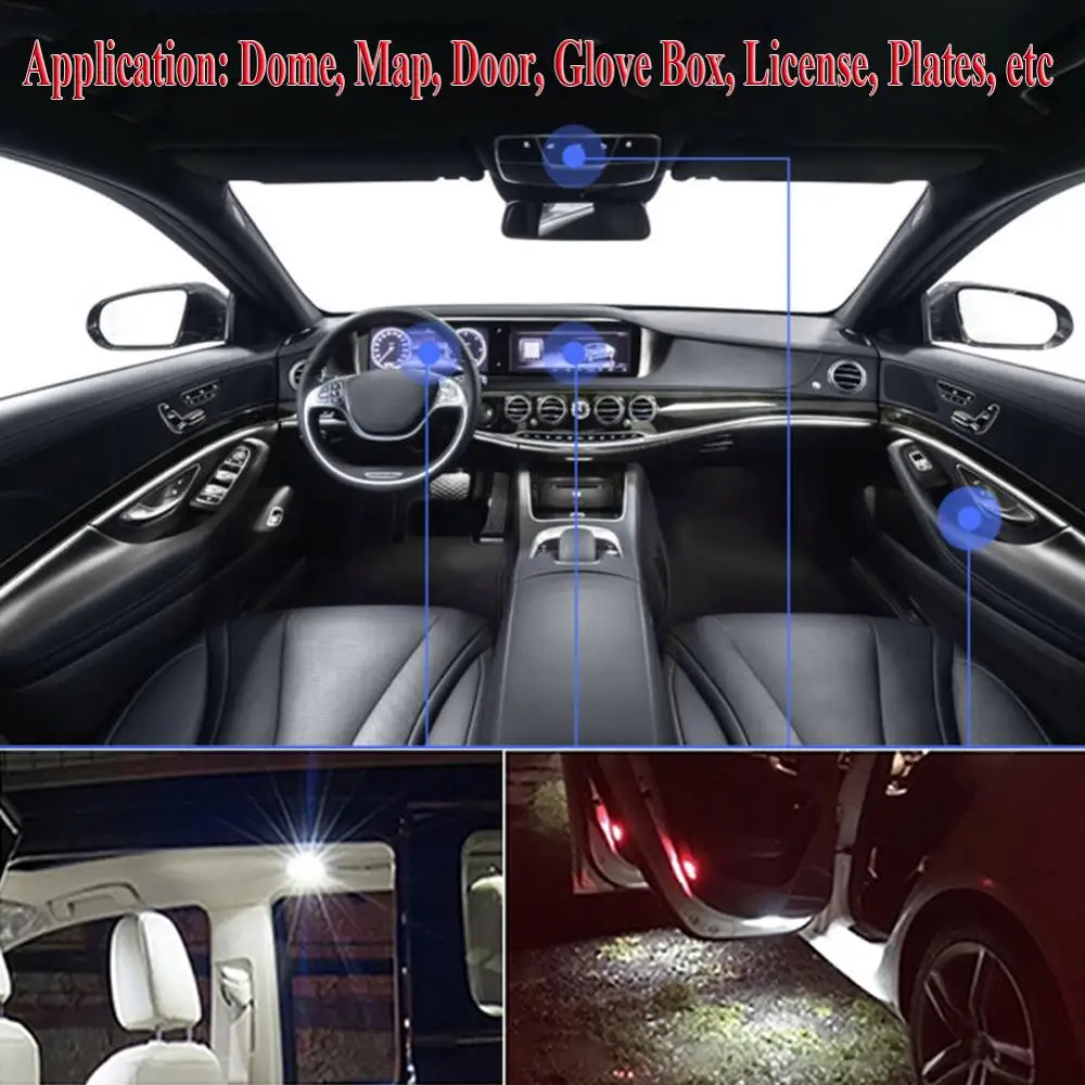 10 шт. T10 20 SMD светодиодный лампы Супер яркий автомобиль показать просвет
