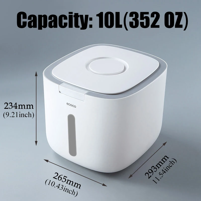 Пластиковое ведро для риса кухонный органайзер и контейнер хранения диспенсер