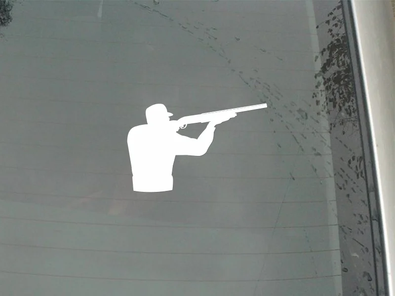 Смарт-Охотник с пистолет целью вдаль автомобильные наклейки для крышки