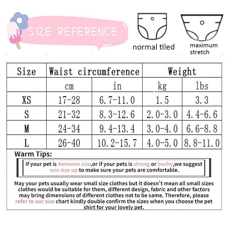 Подгузник для собак физиологические штаны Синие Клетчатые моющиеся шорты