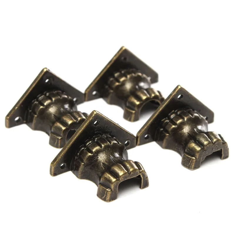 

4 шт., декоративные латунные уголки для ножек, 35 х25 мм