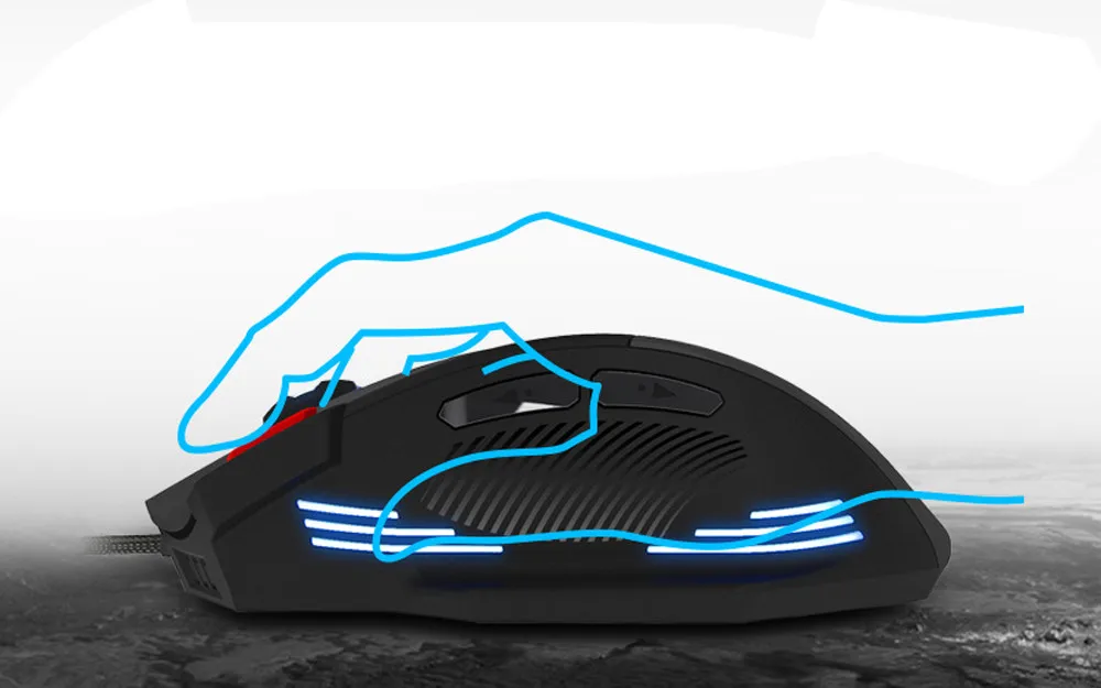 USB Проводная оптическая игровая мышь ZELOTES T-60 3200DPI 7 кнопок | Компьютеры и офис